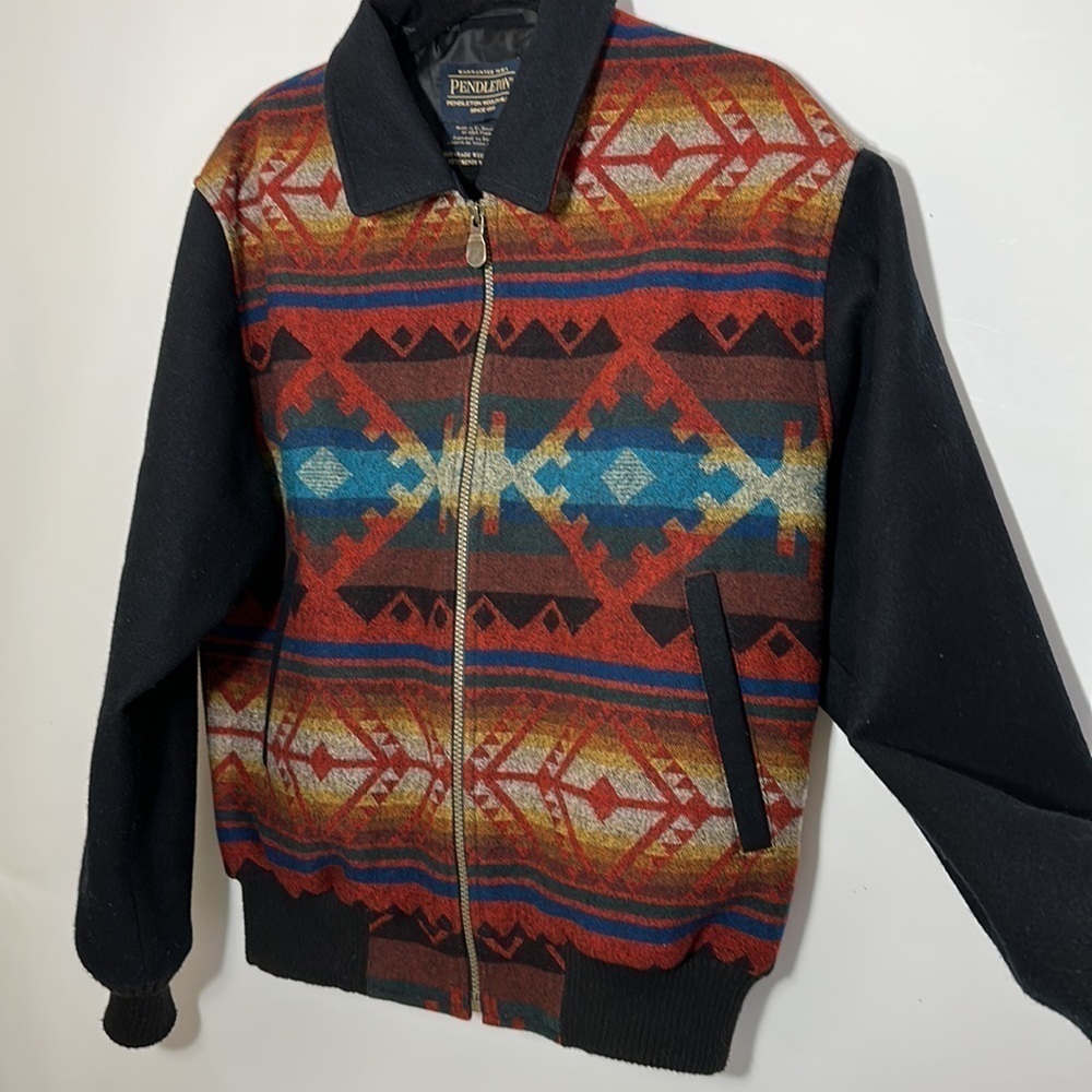 Pendleton M Western Coat Mens Coyote Canyon Big Horn Black DK579 - Picture 9 of 14